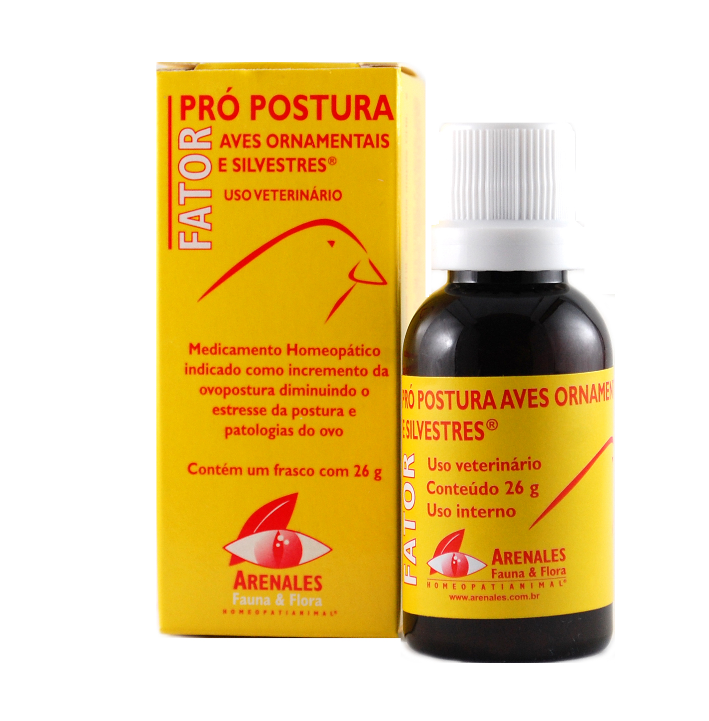 Fator Pró Postura Aves Ornamentais® Fator Pró Postura Aves Ornamentais® - Arenales Homeopatia Animal
