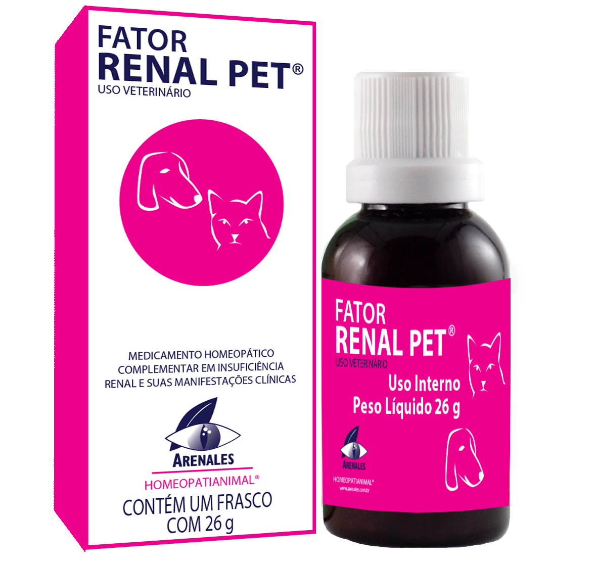 Fator Renal Pet® Fator Renal Pet® - Arenales Homeopatia Animal