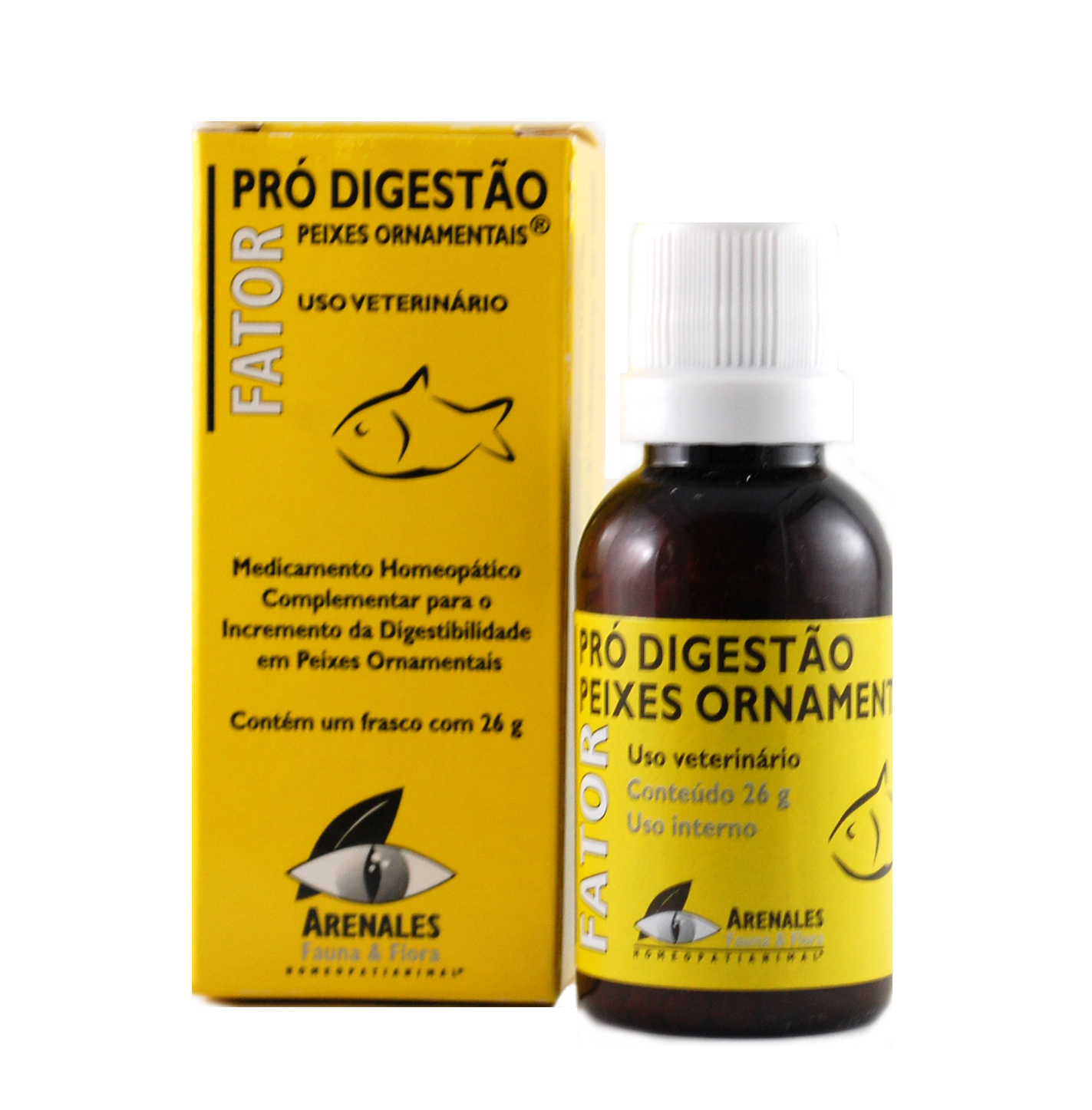 Fator Pró Digestão Peixes Ornamentais® Fator Pró Digestão Peixes Ornamentais® - Arenales Homeopatia Animal
