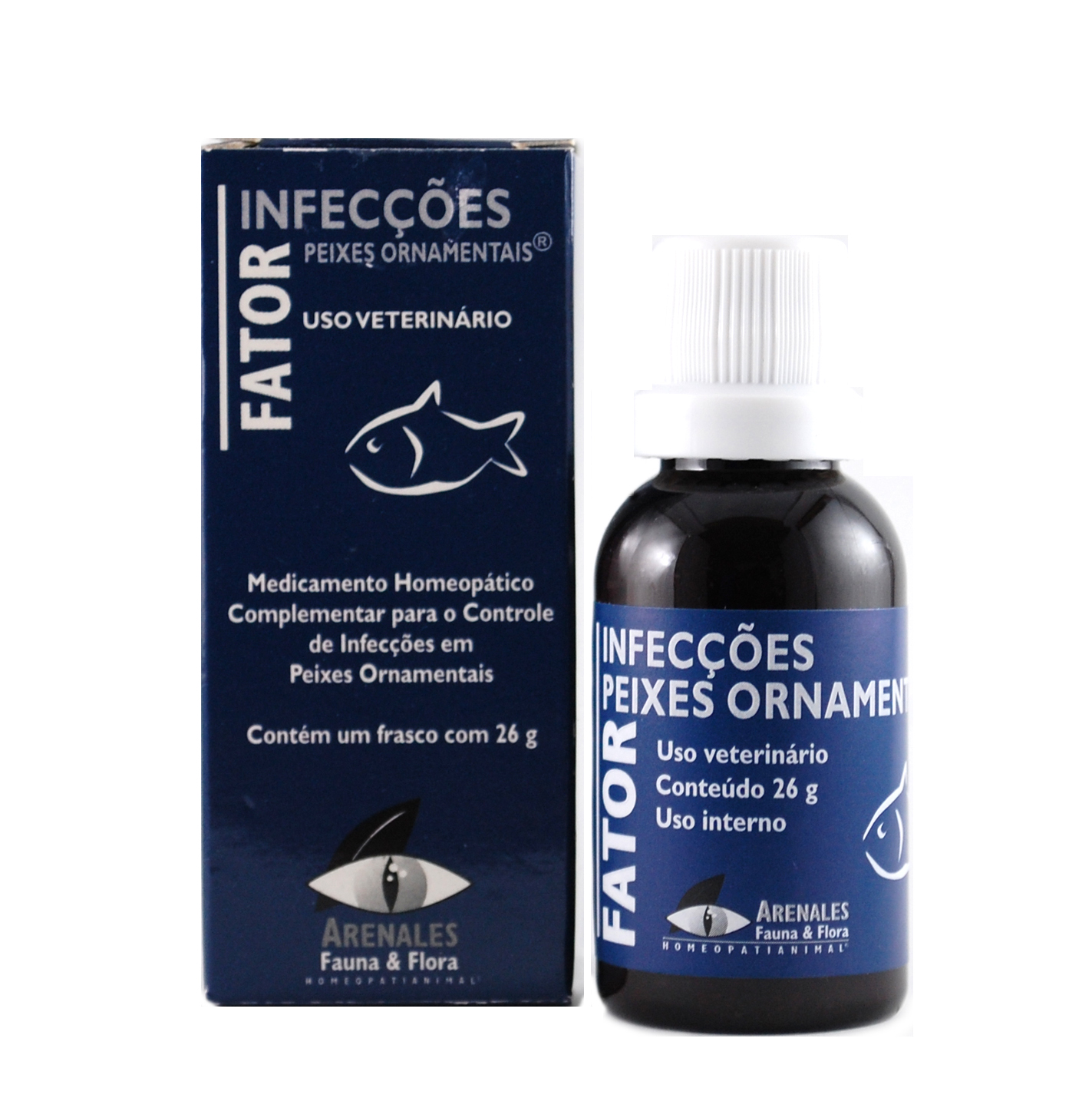 Fator Infecções Peixes Ornamentais® Fator Infecções Peixes Ornamentais® - Arenales Homeopatia Animal