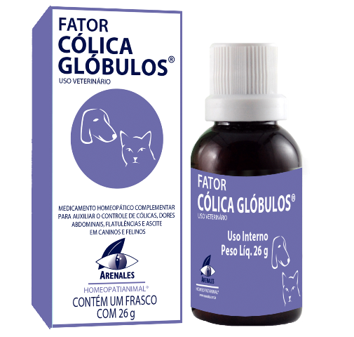 Fator Cólica Glóbulos® Fator Cólica Glóbulos® - Arenales Homeopatia Animal