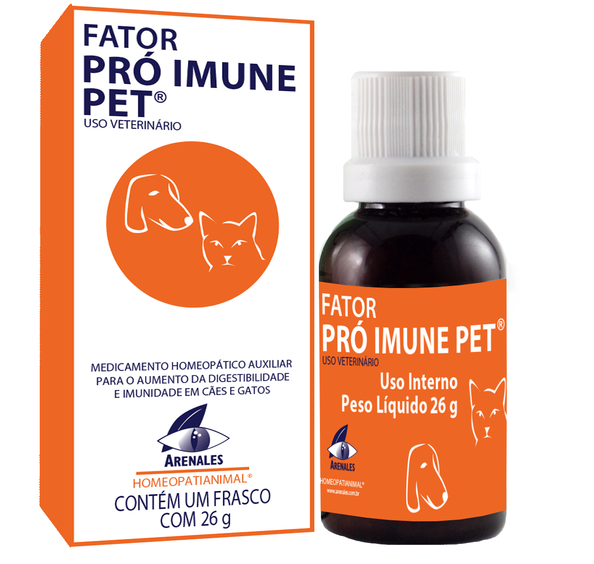 Fator Pró Imune Pet® Fator Pró Imune Pet® - Arenales Homeopatia Animal