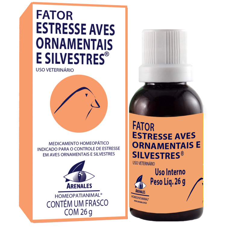 Fator Estresse Aves Ornamentais® Fator Estresse Aves Ornamentais® - Arenales Homeopatia Animal