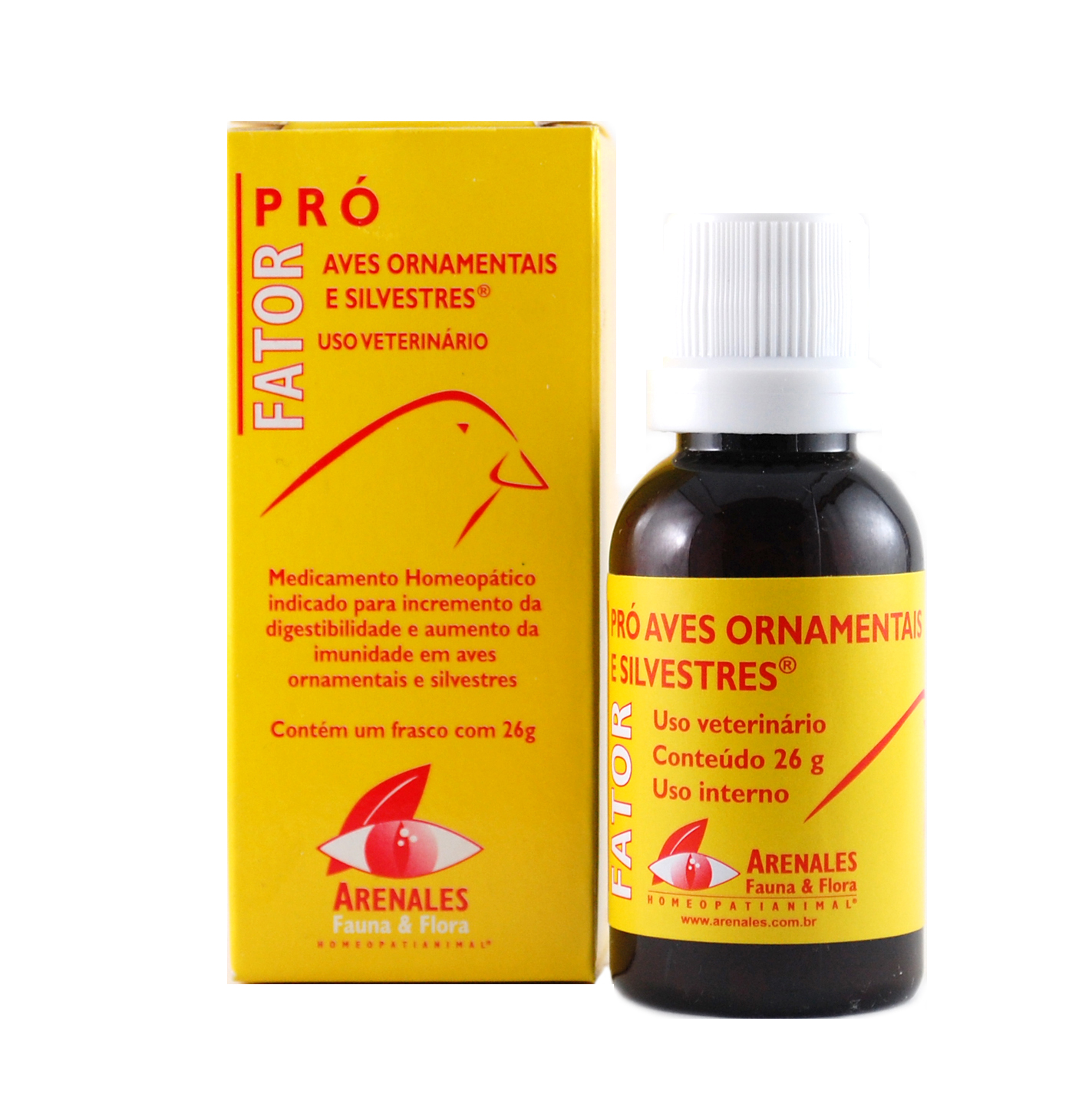Fator Pró Aves Ornamentais® Fator Pró Aves Ornamentais® - Arenales Homeopatia Animal